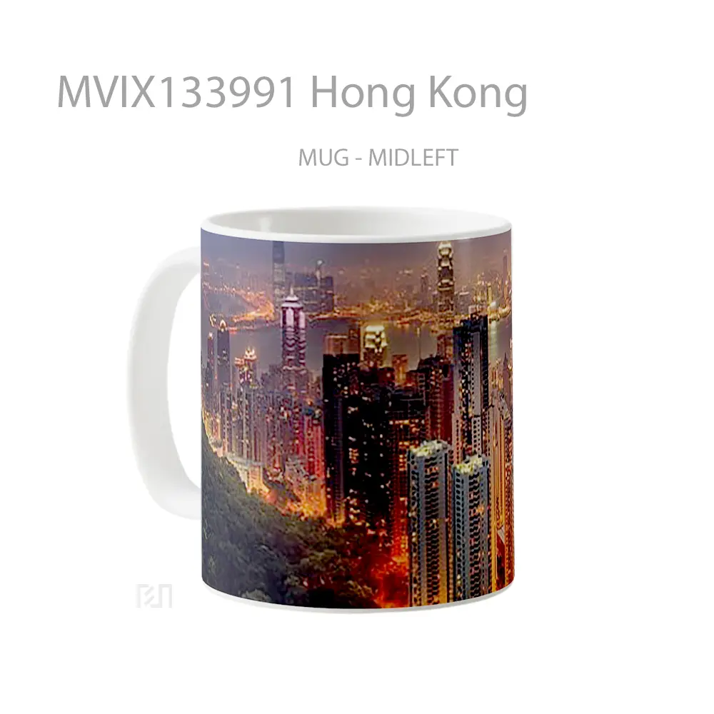 Mug Hong Kong Gelas Keramik Unik - All-side / Desain