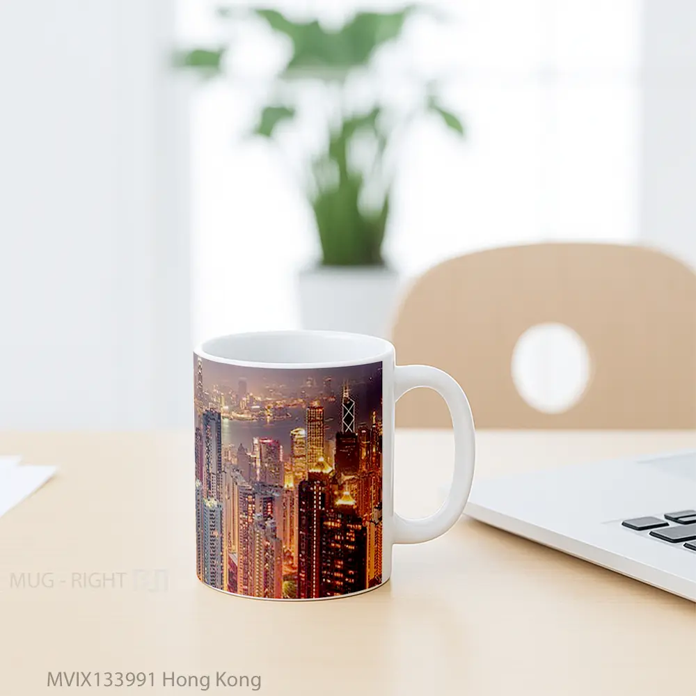 Mug Hong Kong Gelas Keramik Unik - All-side / Desain