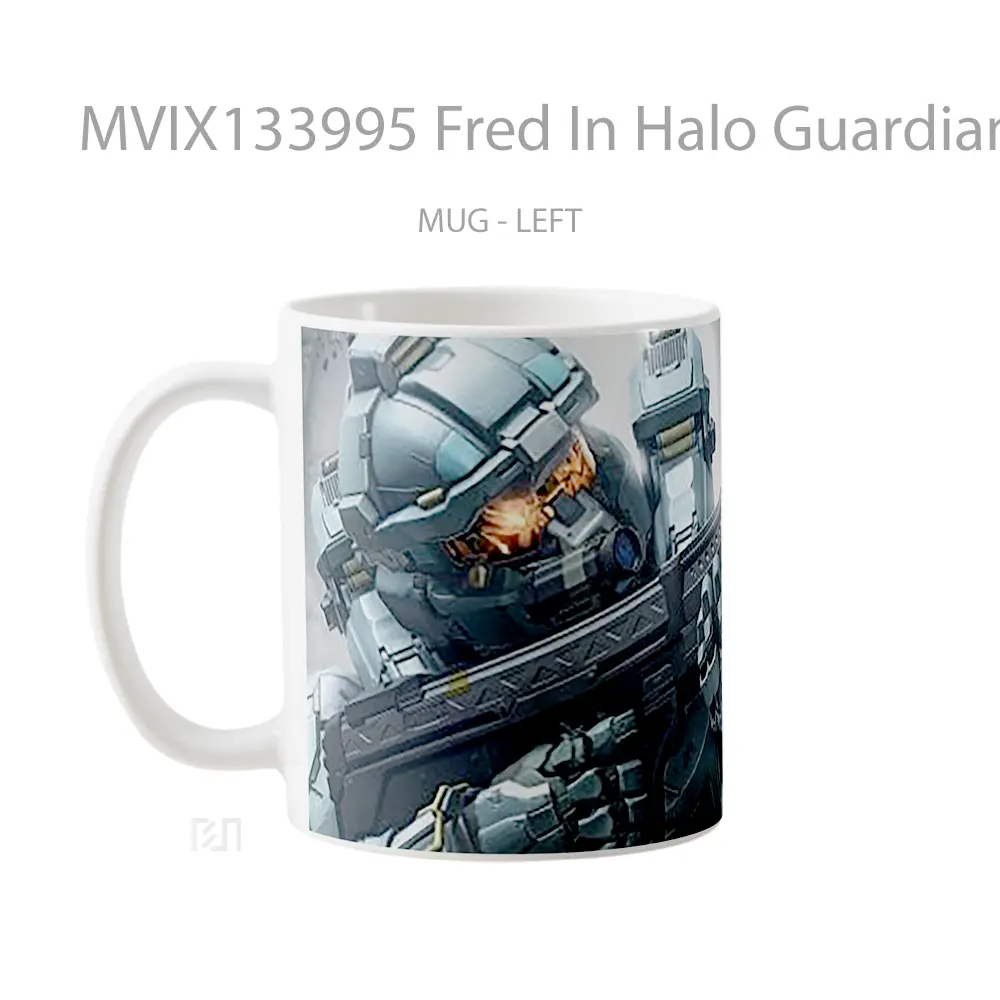 Mug Fred In Halo Guardians Cangkir Gamer - All-side / Desain