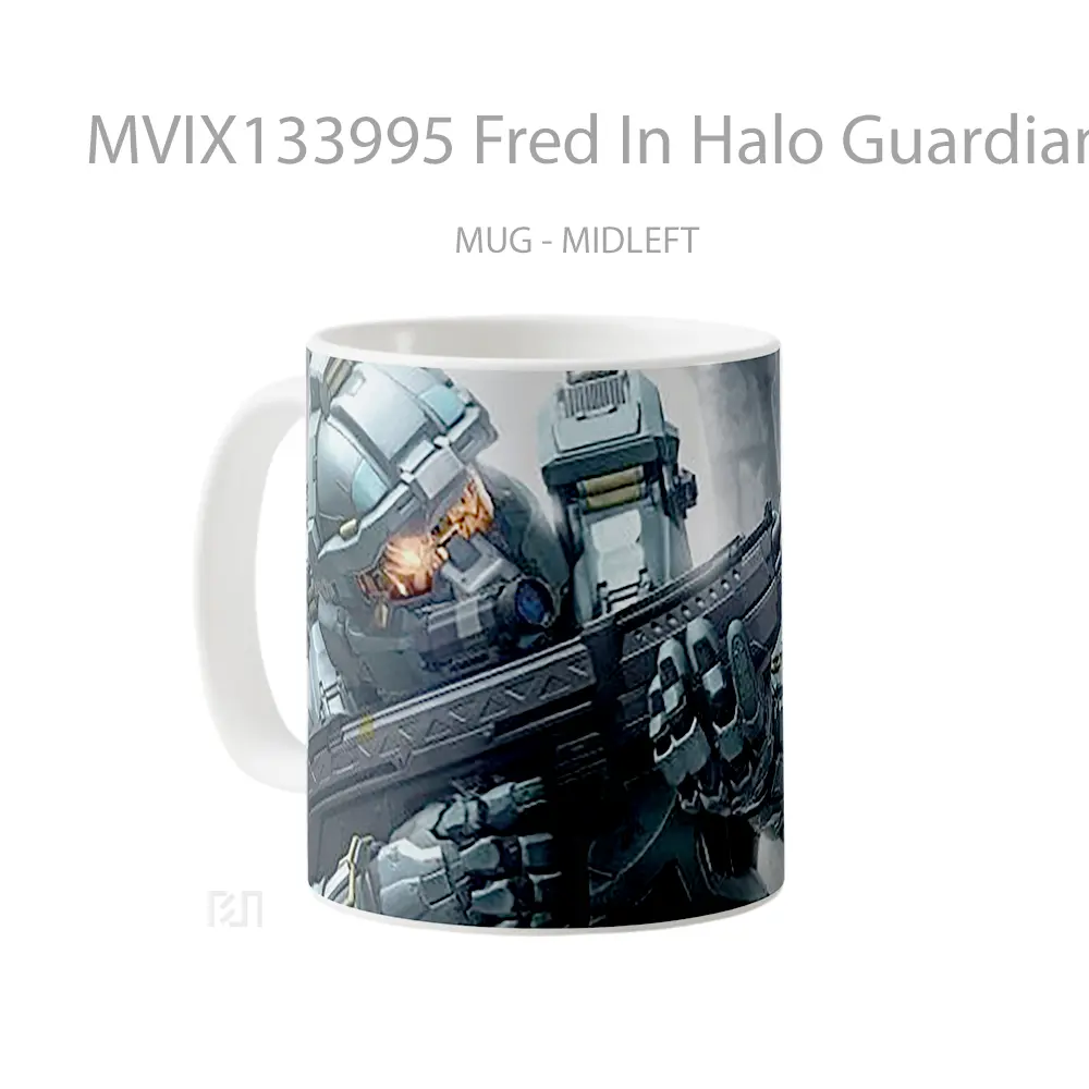 Mug Fred In Halo Guardians Cangkir Gamer - All-side / Desain