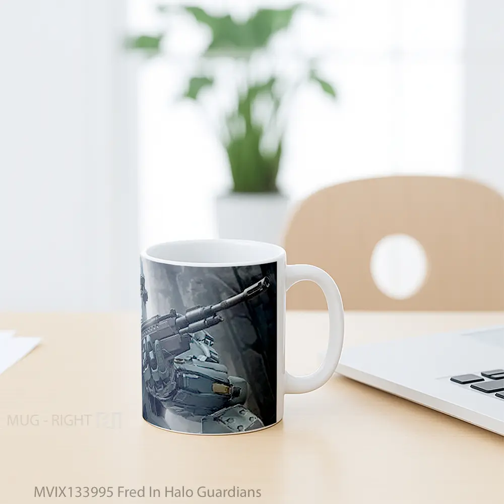 Mug Fred In Halo Guardians Cangkir Gamer - All-side / Desain