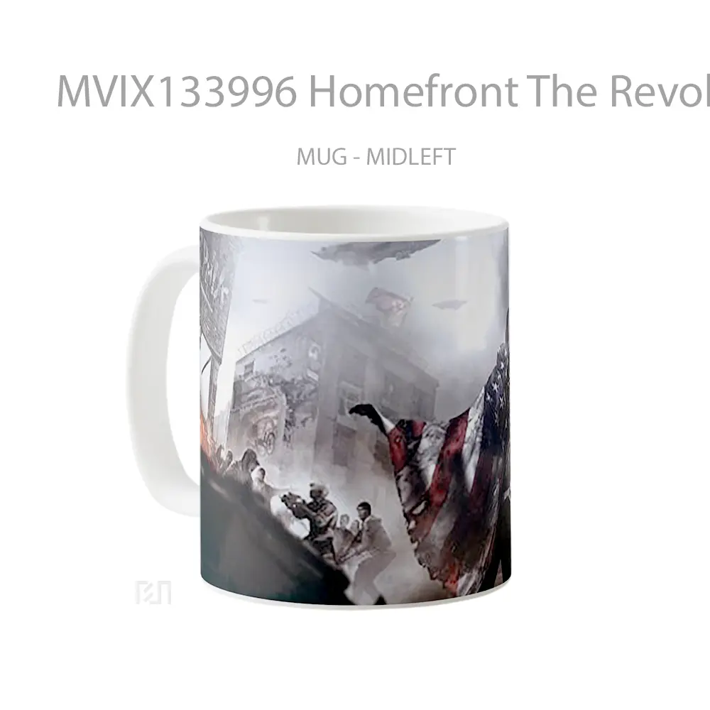 Mug Homefront The Revolution V1 Gelas Keramik Unik - Tampak Tengah