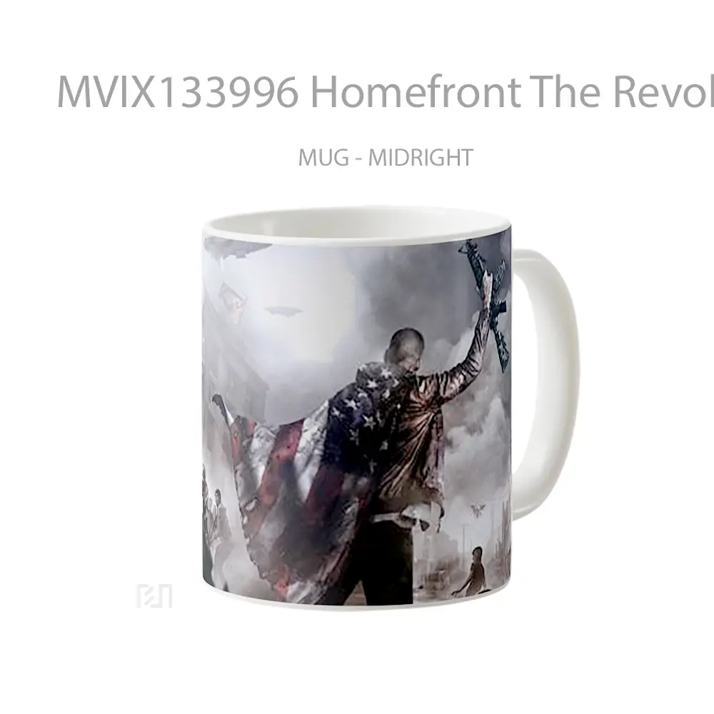 Mug Homefront The Revolution V1 Gelas Keramik Unik - Tampak Tengah
