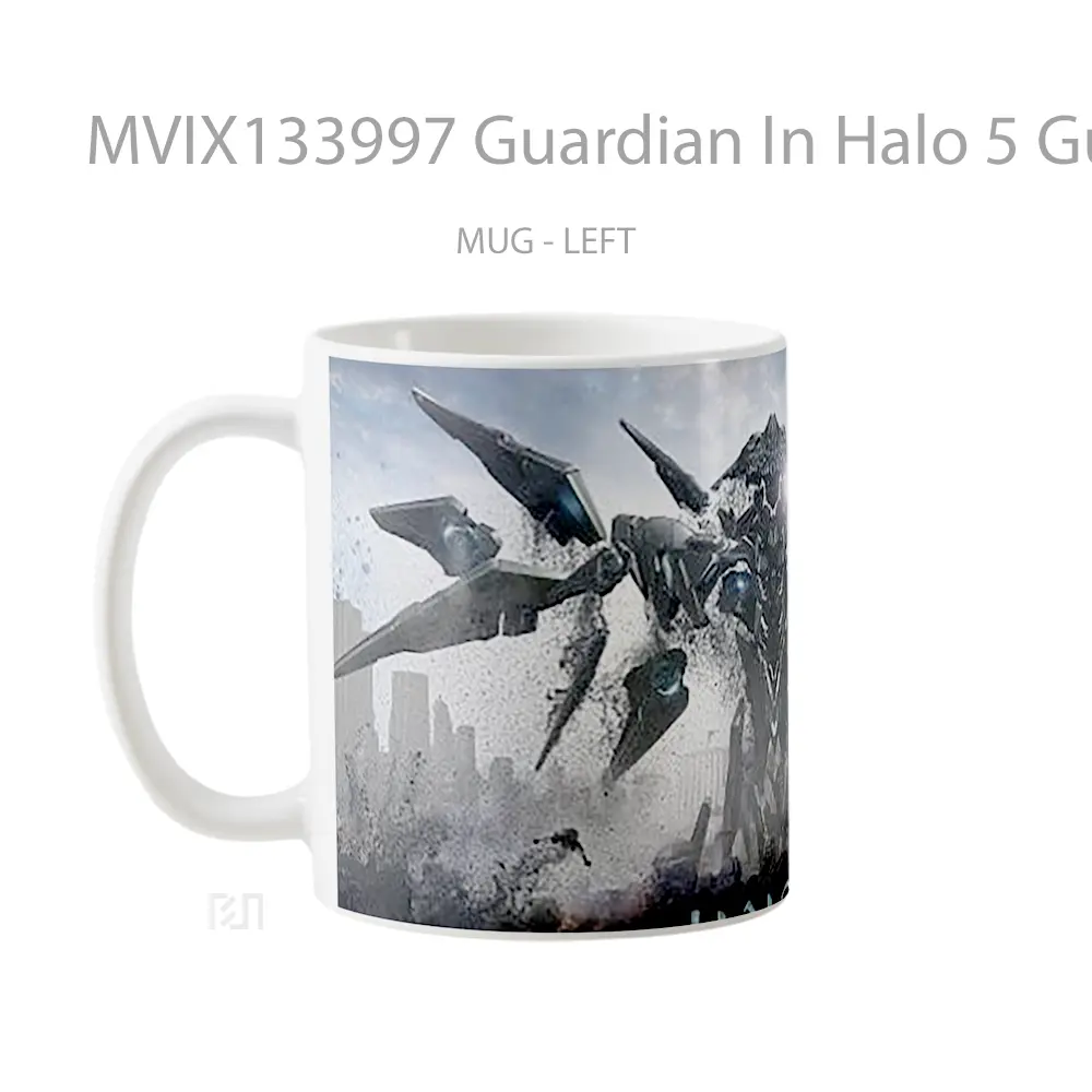 Mug Guardian In Halo 5 Guardians Cangkir Gamer - All-side / Desain