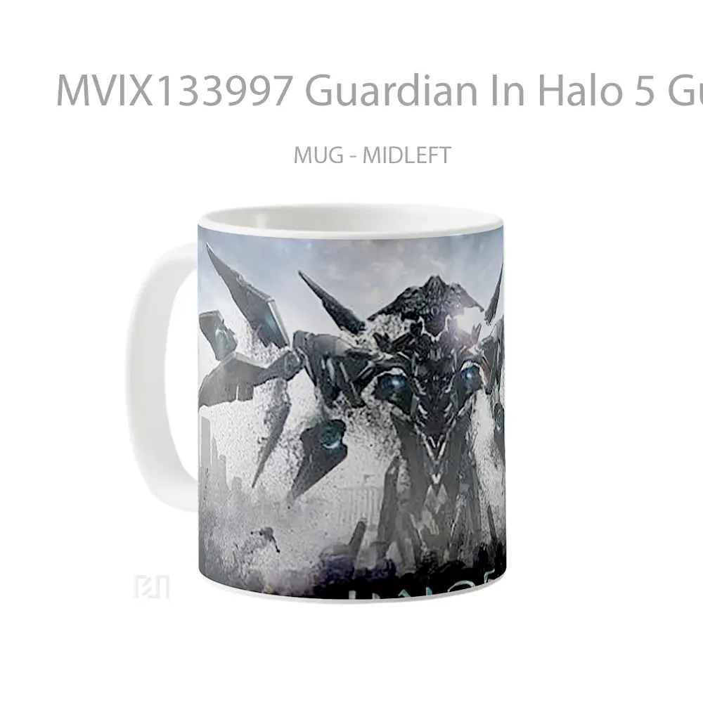 Mug Guardian In Halo 5 Guardians Cangkir Gamer - All-side / Desain