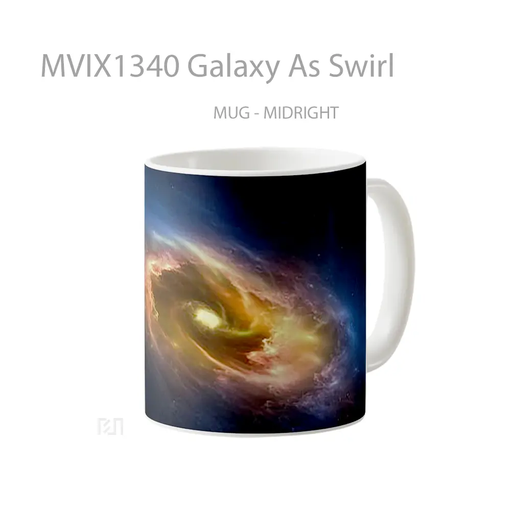 Mug Galaxy As Swirl Gelas Astronomi - All-side / Desain