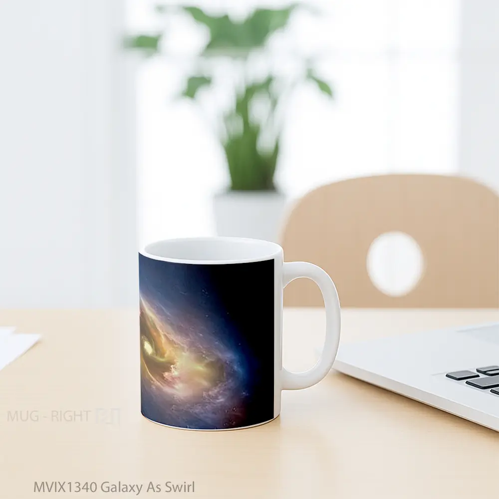 Mug Galaxy As Swirl Gelas Astronomi - All-side / Desain