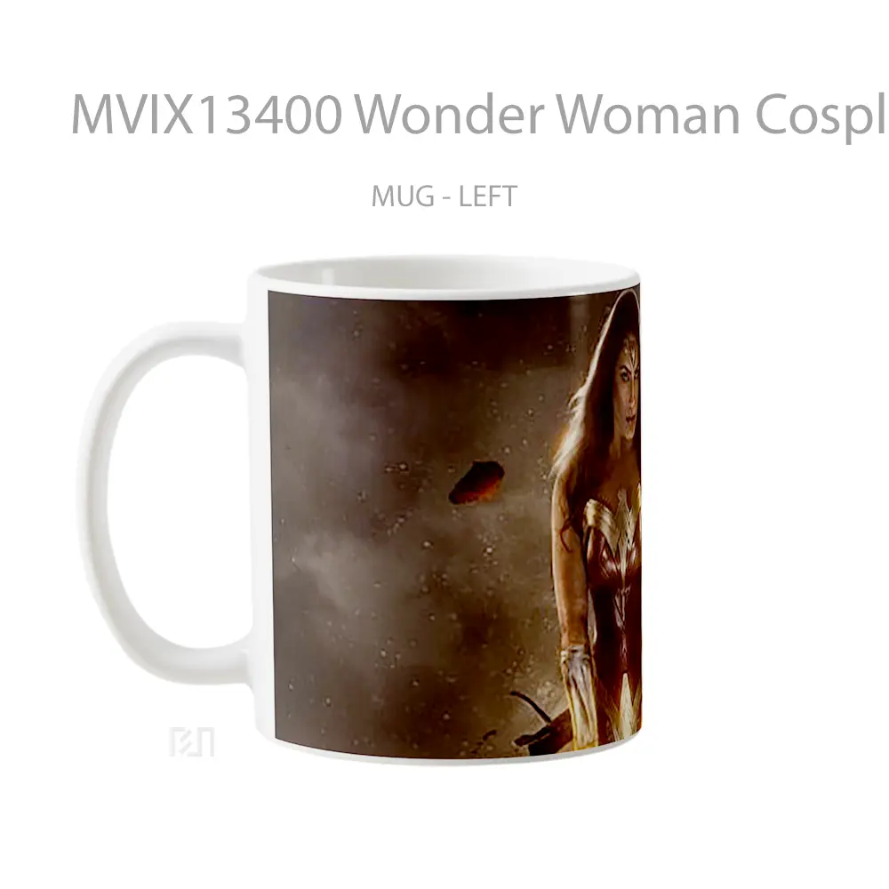Mug Wonder Woman Cosplay Comic Gelas Superhero - All-side / Desain