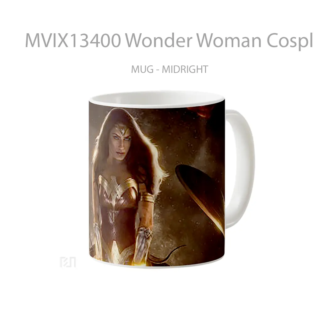 Mug Wonder Woman Cosplay Comic Gelas Superhero - All-side / Desain