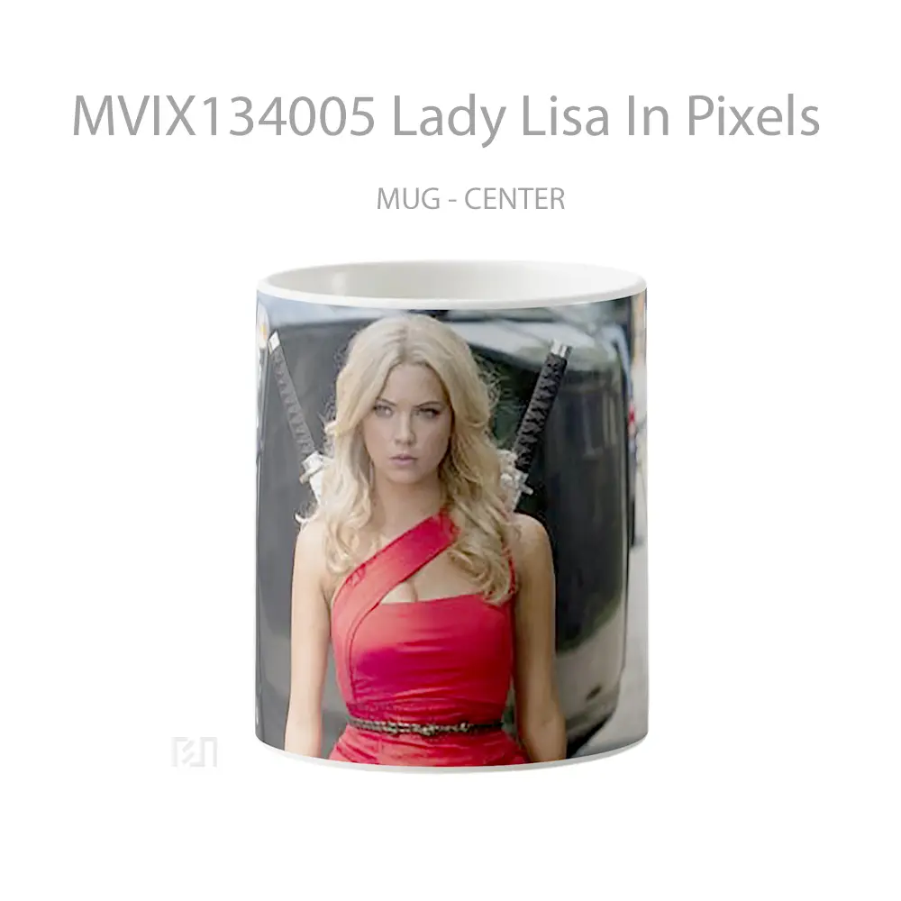 Mug Lady Lisa In Pixels Gelas Keramik Unik