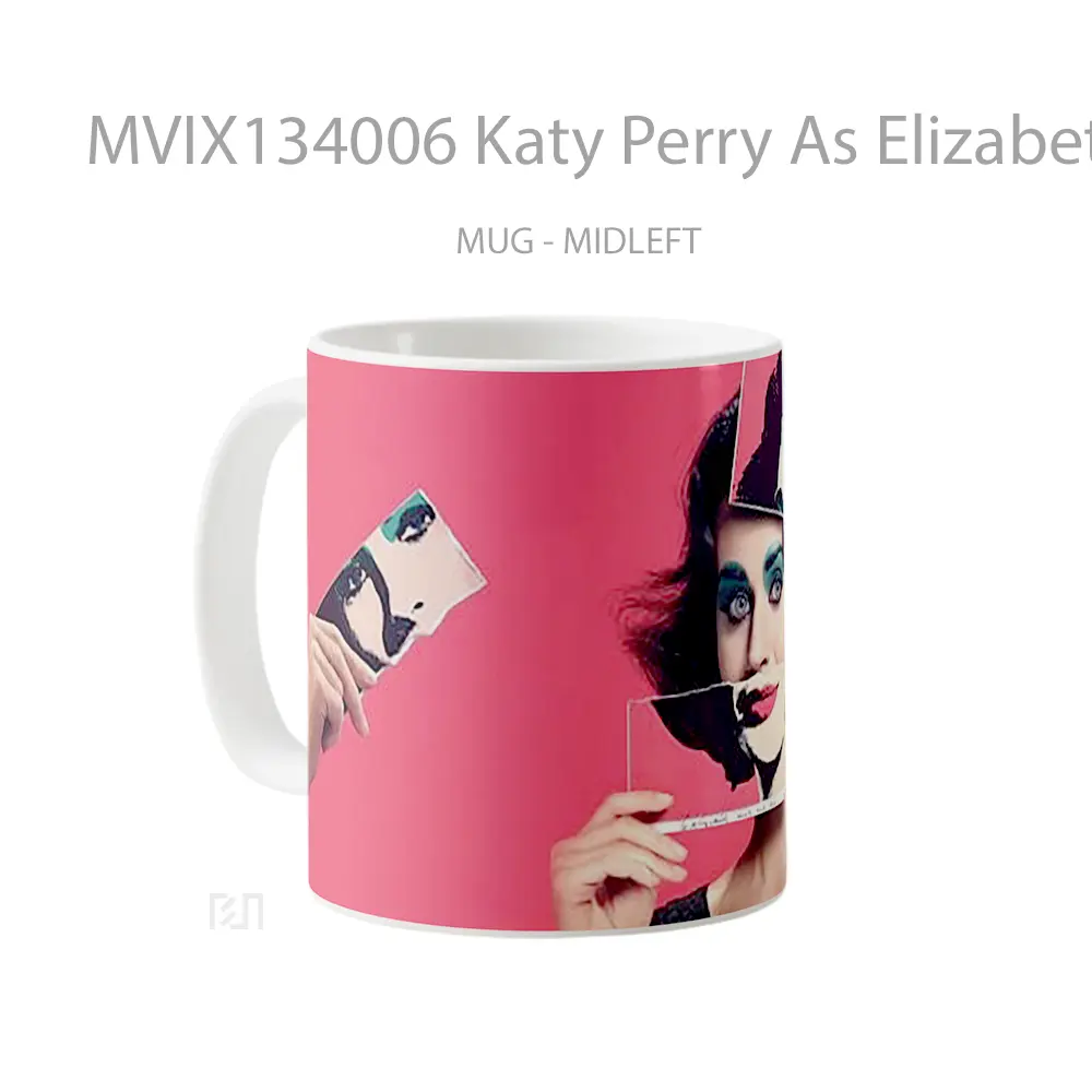 Mug Katy Perry As Elizabeth Taylor Gelas Selebriti - All-side / Desain
