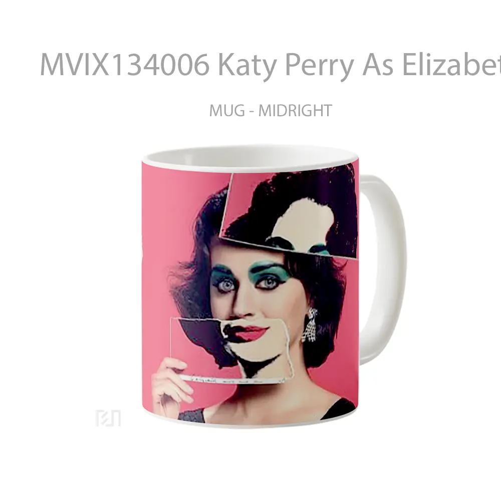 Mug Katy Perry As Elizabeth Taylor Gelas Selebriti - All-side / Desain