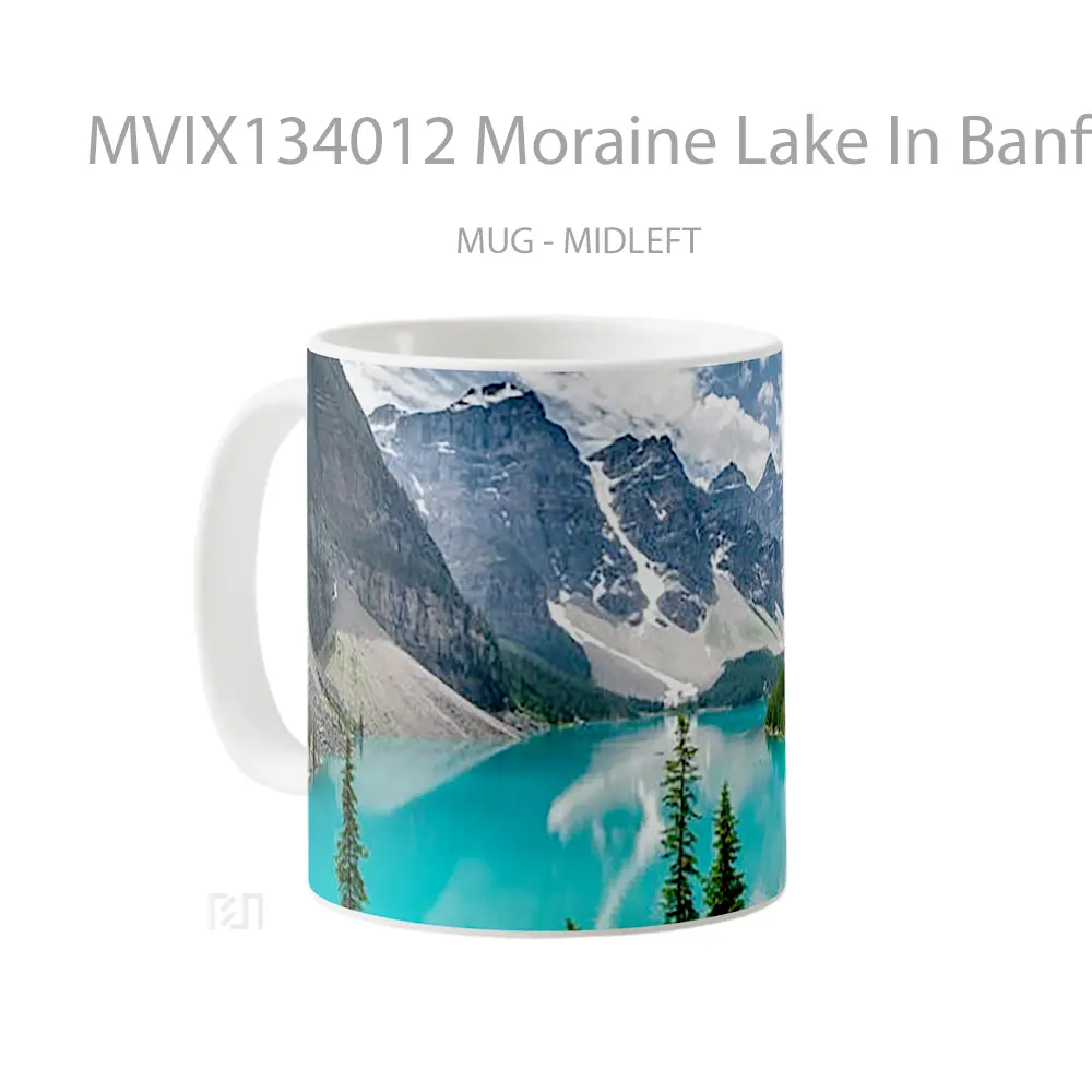 Mug Moraine Lake In Banff National Park Gelas Pemandangan Alam - All-side / Desain