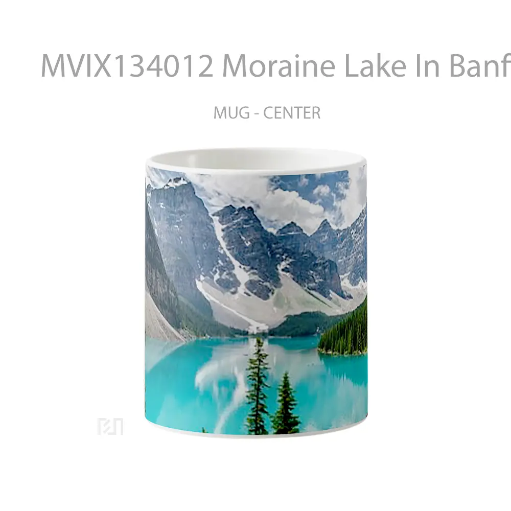 Mug Moraine Lake In Banff National Park Gelas Pemandangan Alam