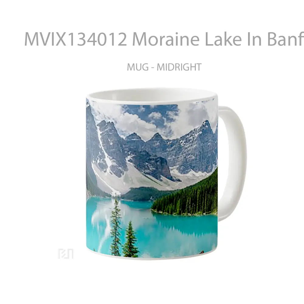 Mug Moraine Lake In Banff National Park Gelas Pemandangan Alam - All-side / Desain