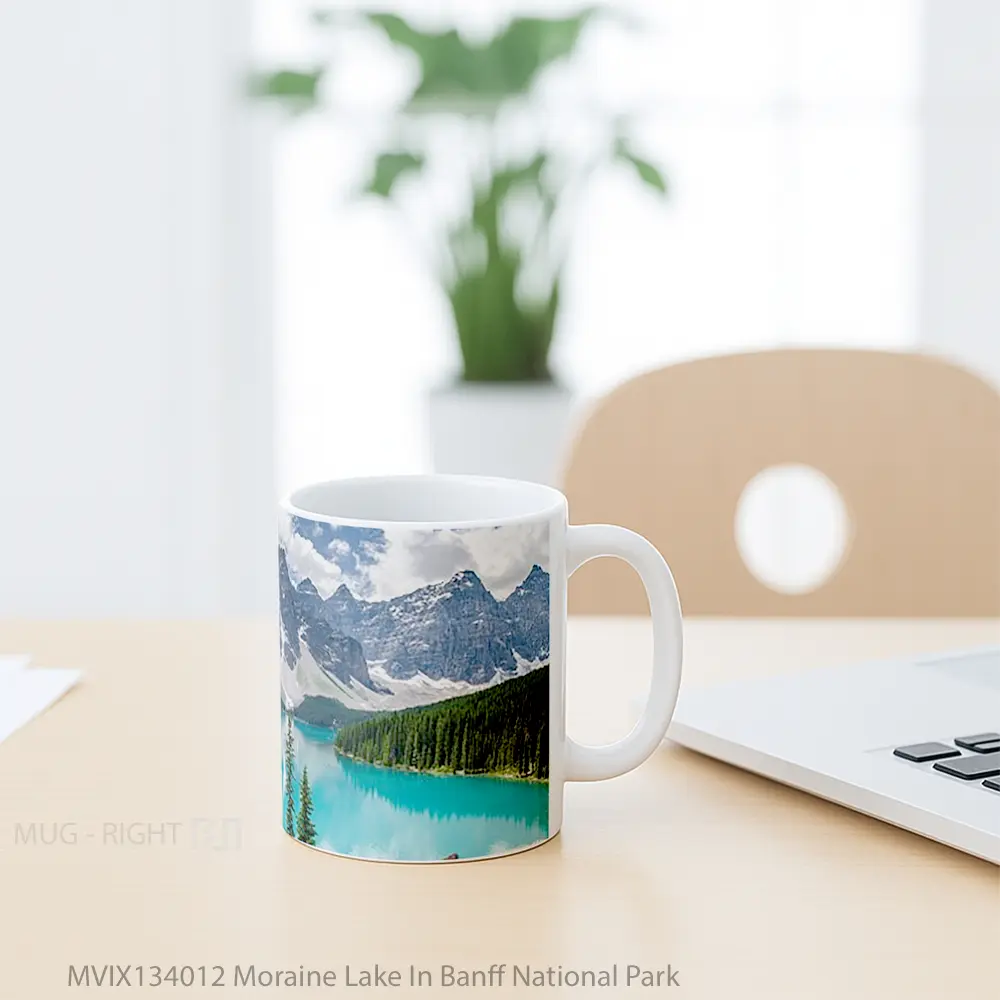Mug Moraine Lake In Banff National Park Gelas Pemandangan Alam - All-side / Desain