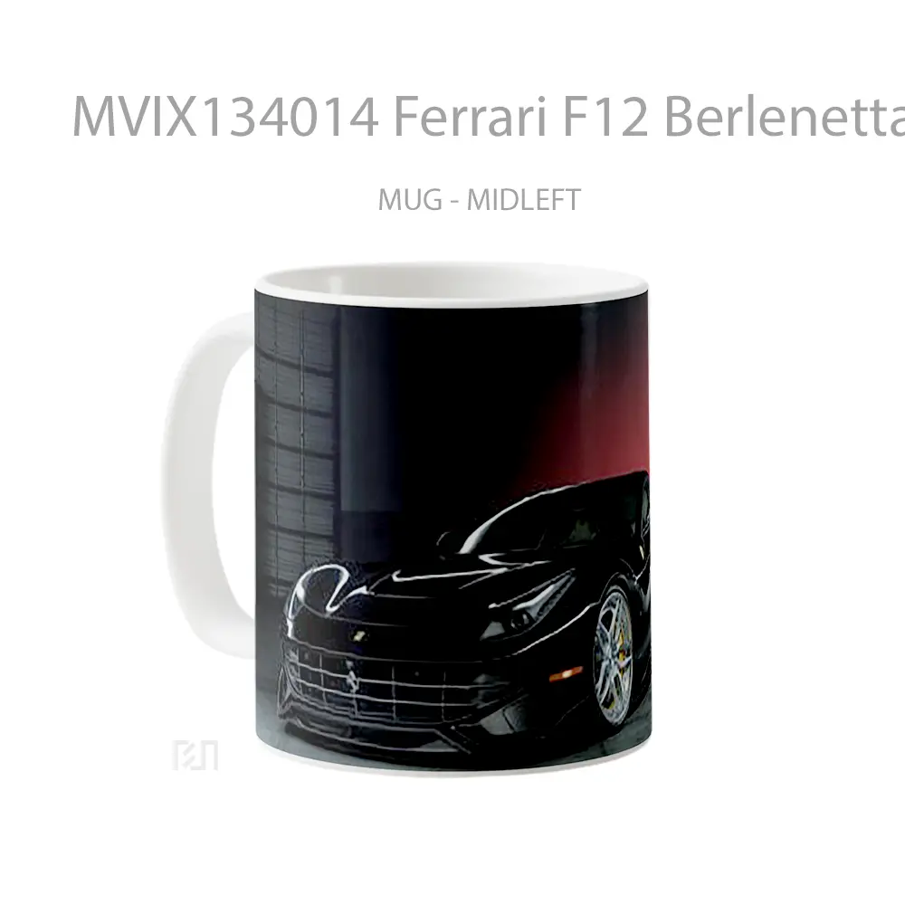 Mug Ferrari F12 Berlenetta Cangkir Mobil - All-side / Desain