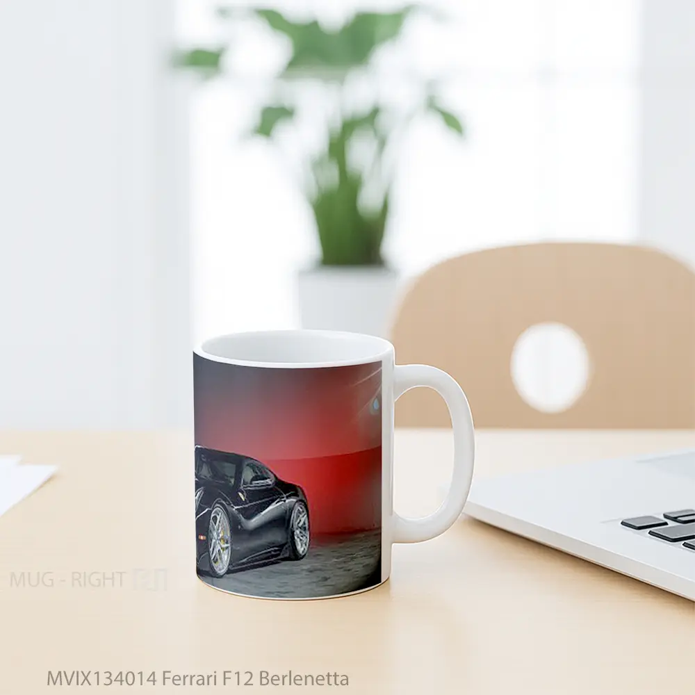Mug Ferrari F12 Berlenetta Cangkir Mobil - All-side / Desain