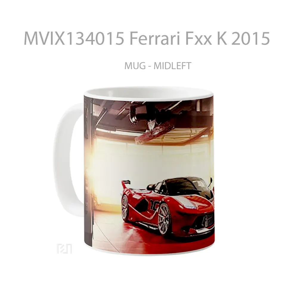 Mug Ferrari Fxx K 2015 Cangkir Mobil - All-side / Desain