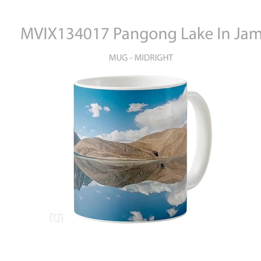 Mug Pangong Lake In Jammu And Kashmir Gelas Pemandangan Alam - All-side / Desain