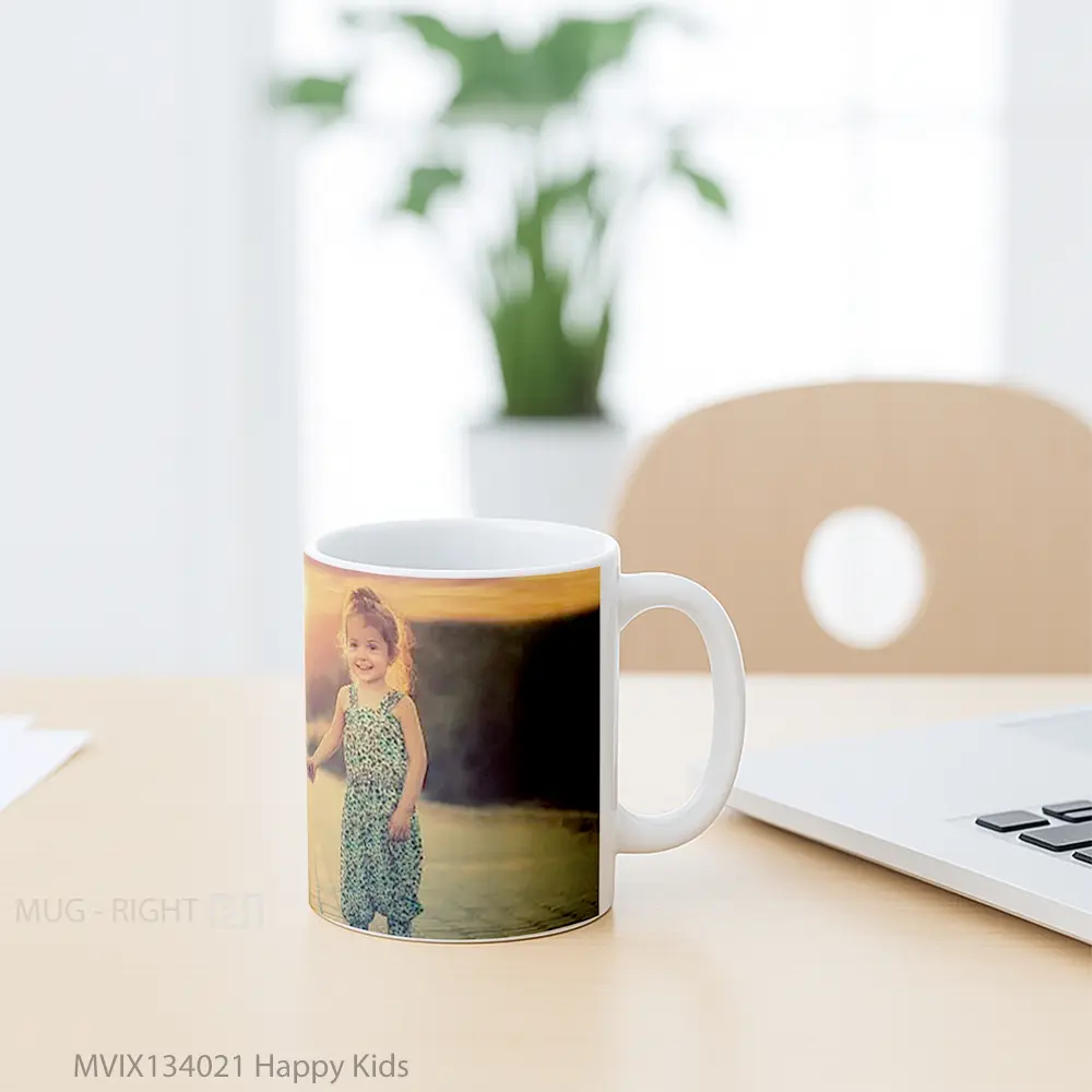 Mug Happy Kids Gelas Keramik Unik - All-side / Desain