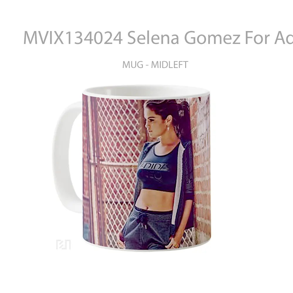 Mug Selena Gomez For Adidas Gelas Selebriti - All-side / Desain