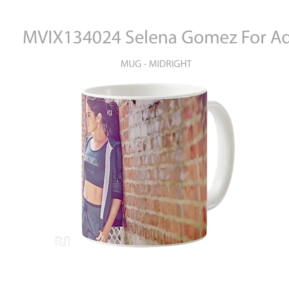 Mug Selena Gomez For Adidas Gelas Selebriti - All-side / Desain