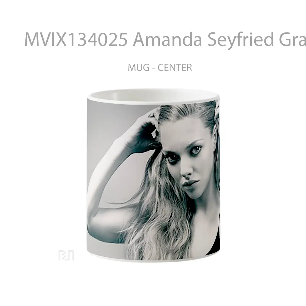 Mug Amanda Seyfried Grayscale Gelas Keramik Unik