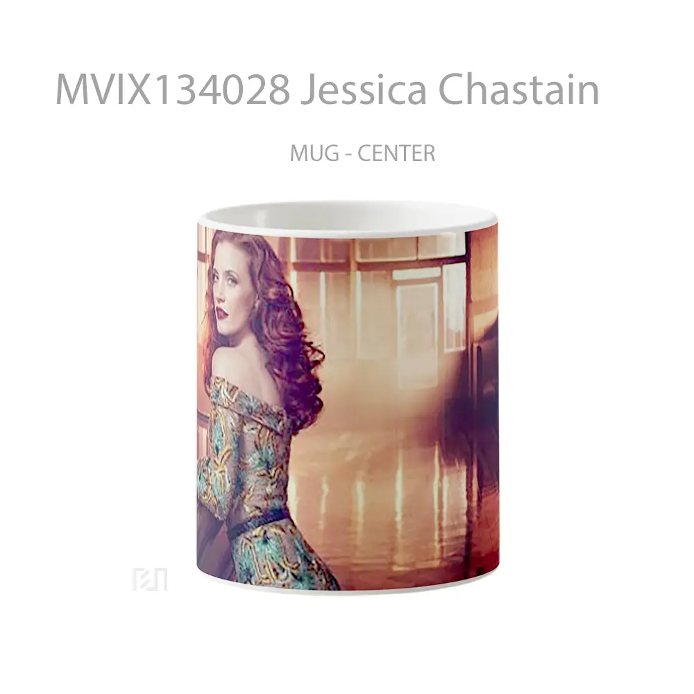 Mug Jessica Chastain Gelas Keramik Unik