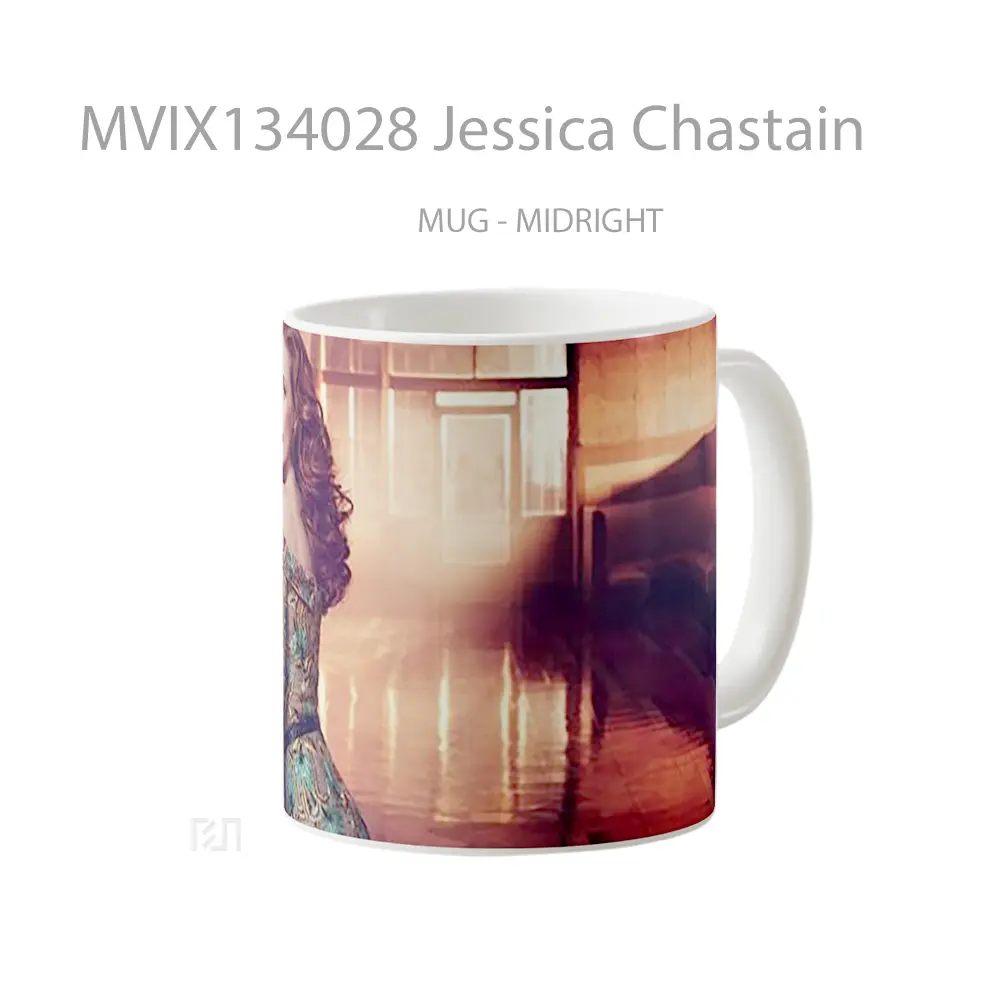 Mug Jessica Chastain Gelas Keramik Unik - All-side / Desain