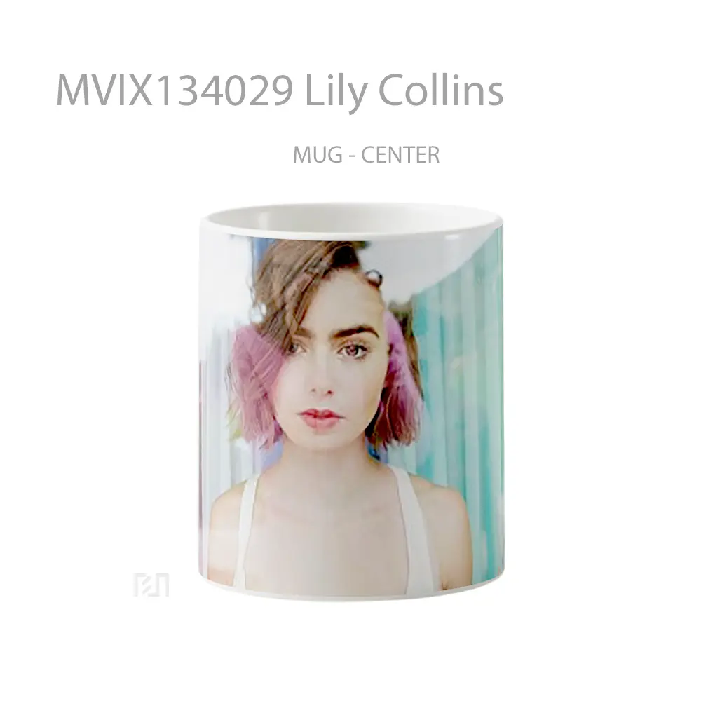 Mug Lily Collins Gelas Keramik Unik