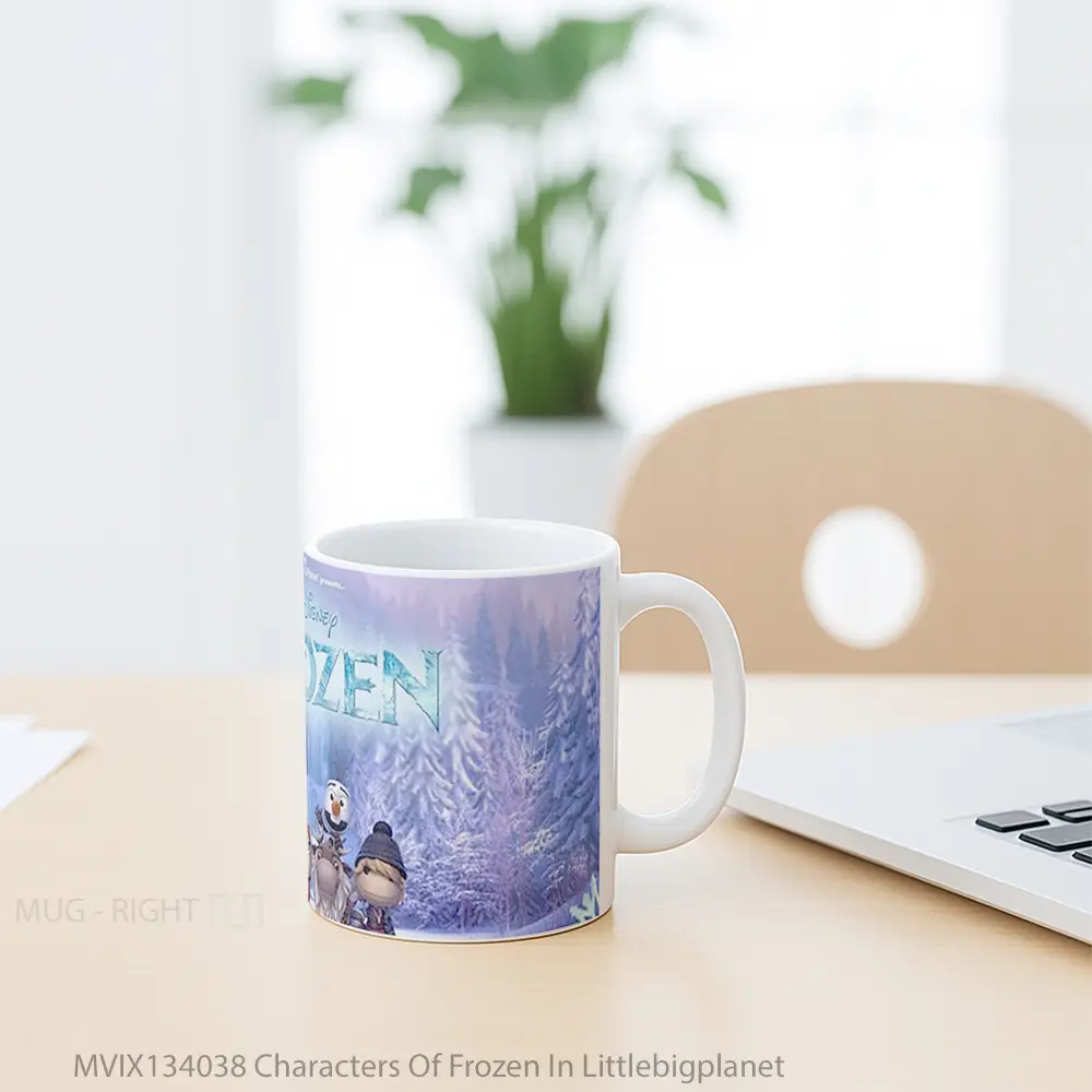 Mug Characters Of Frozen In Littlebigplanet Gelas Keramik Unik - All-side / Desain
