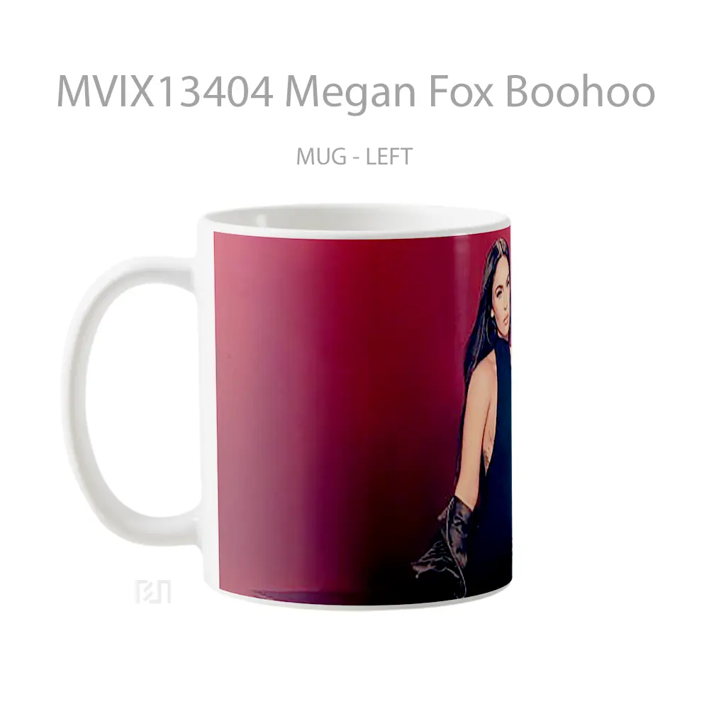Mug Megan Fox Boohoo Gelas Selebriti - All-side / Desain