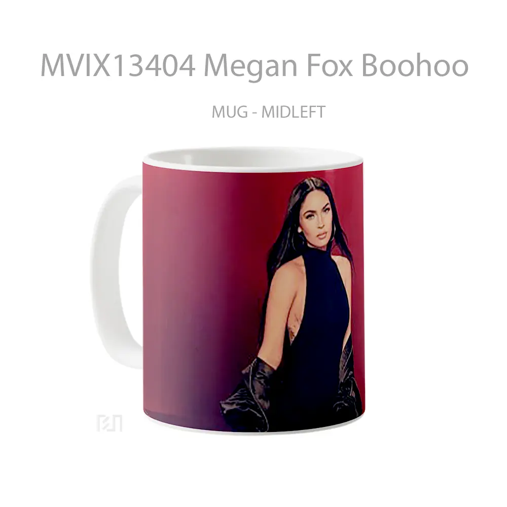 Mug Megan Fox Boohoo Gelas Selebriti - All-side / Desain
