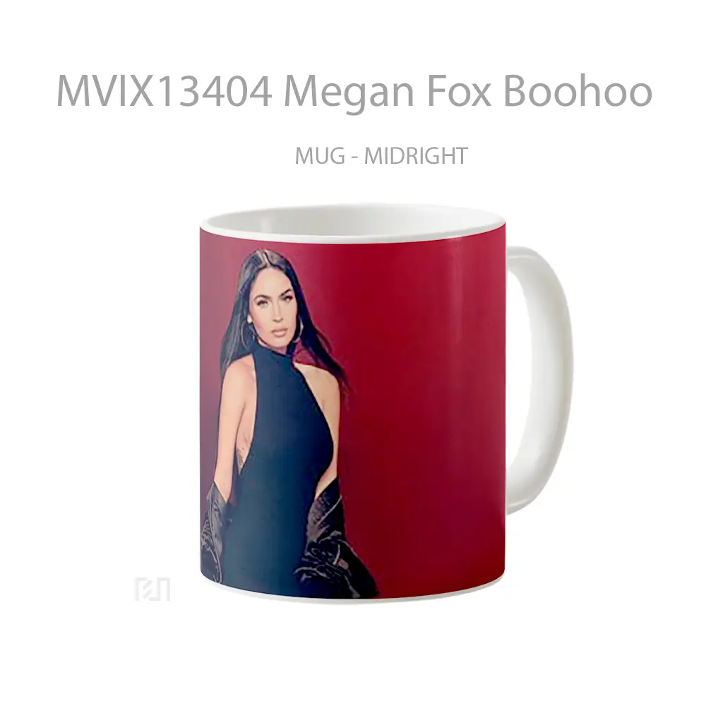 Mug Megan Fox Boohoo Gelas Selebriti - All-side / Desain