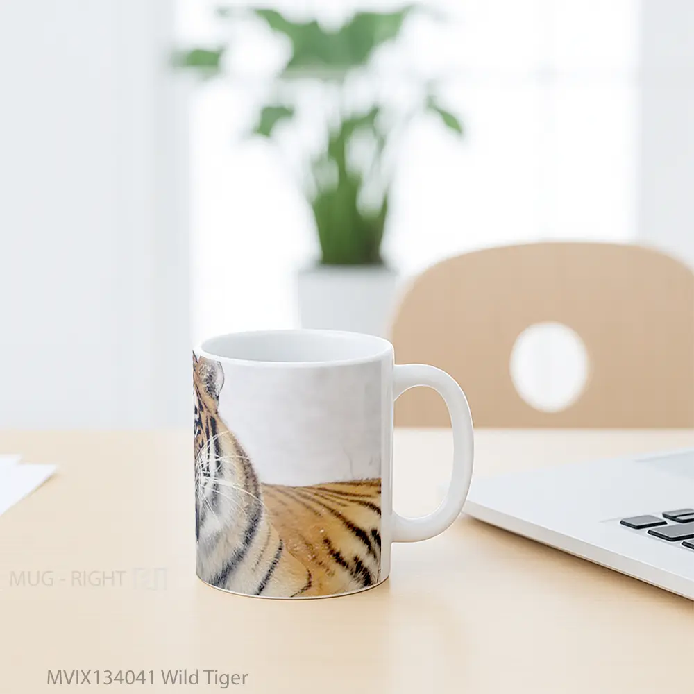 Mug Wild Tiger Gelas Hewan Lucu - All-side / Desain