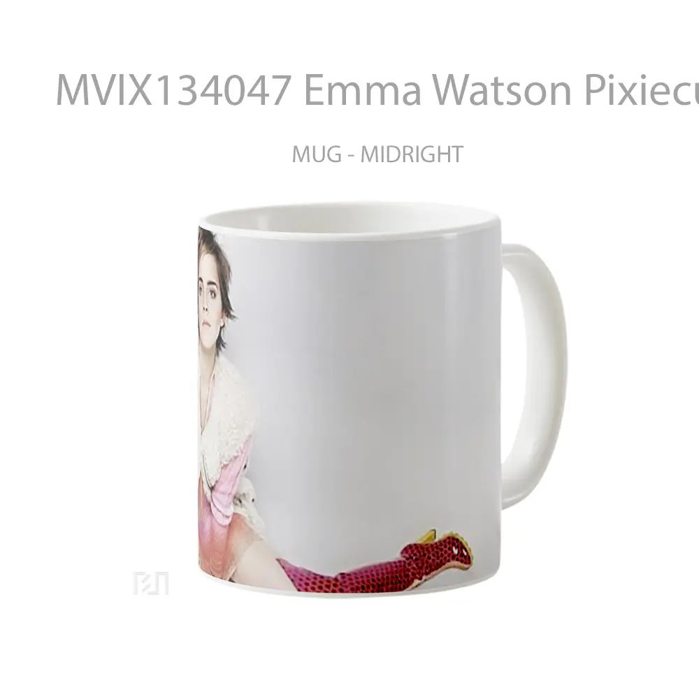 Mug Emma Watson Pixiecut Gelas Selebriti - All-side / Desain