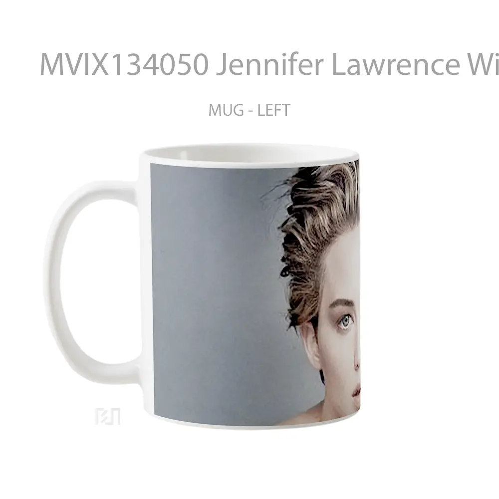 Mug Jennifer Lawrence With Short Hair Gelas Keramik Unik - All-side / Desain