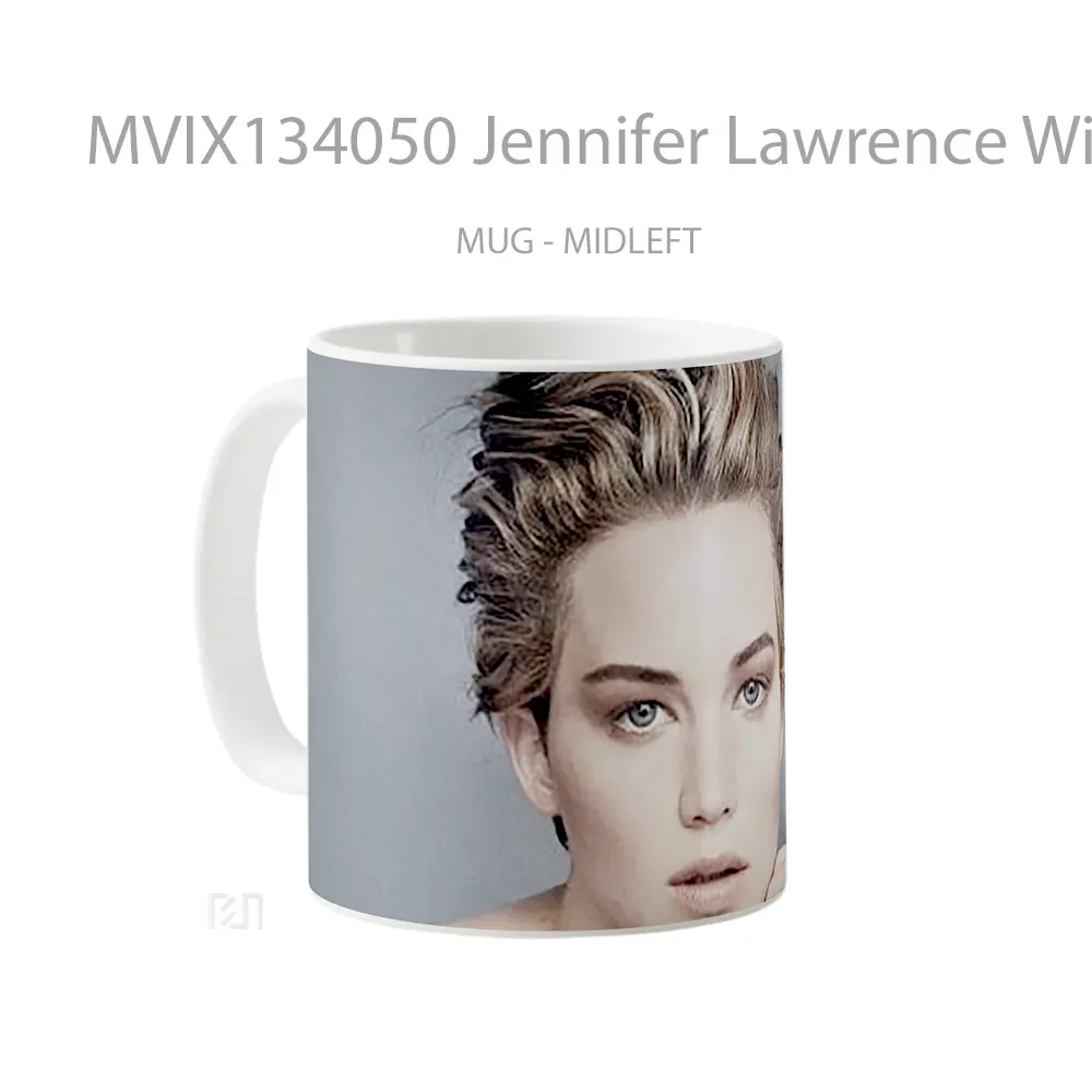 Mug Jennifer Lawrence With Short Hair Gelas Keramik Unik - All-side / Desain
