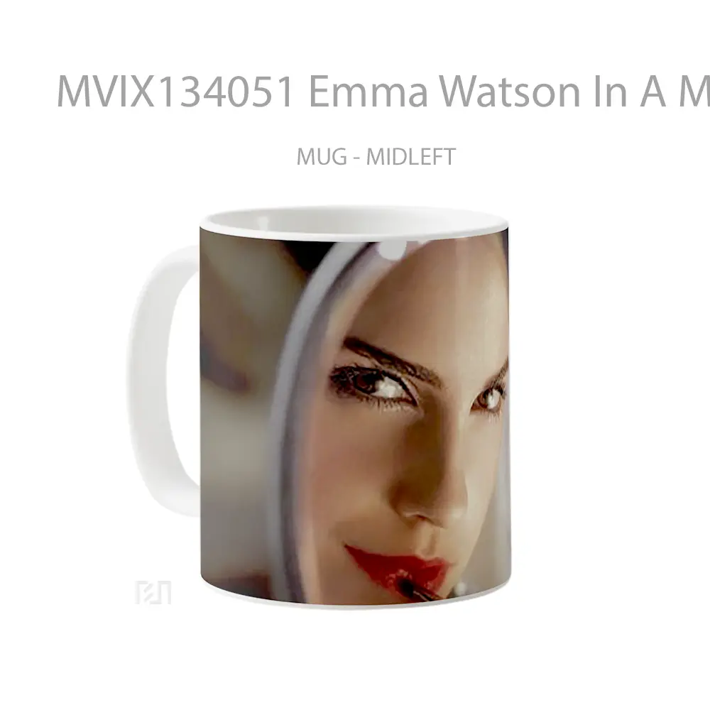Mug Emma Watson In A Mirror Gelas Selebriti - All-side / Desain