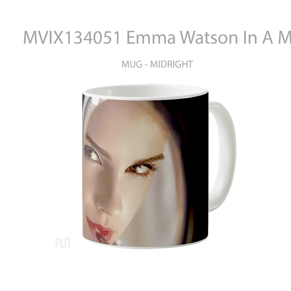 Mug Emma Watson In A Mirror Gelas Selebriti - All-side / Desain