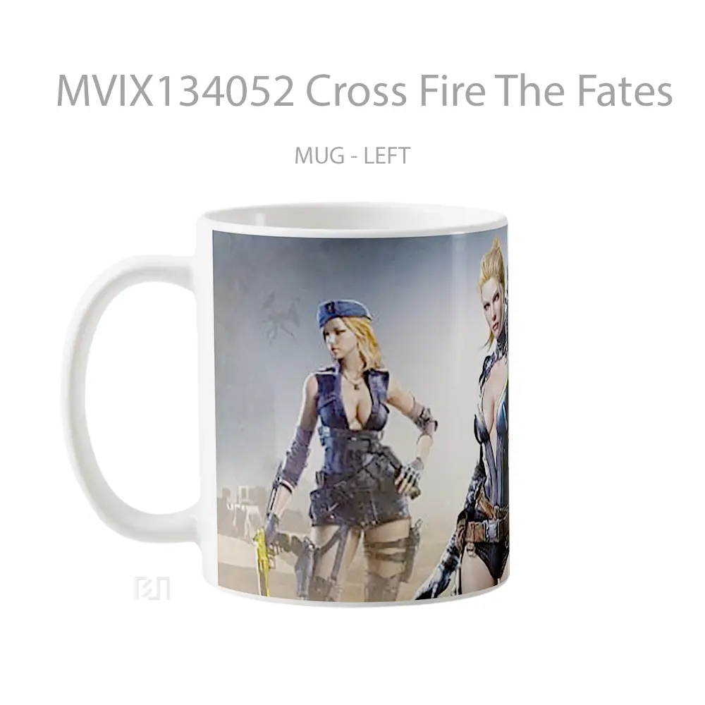 Mug Cross Fire The Fates Gelas Keramik Unik - All-side / Desain