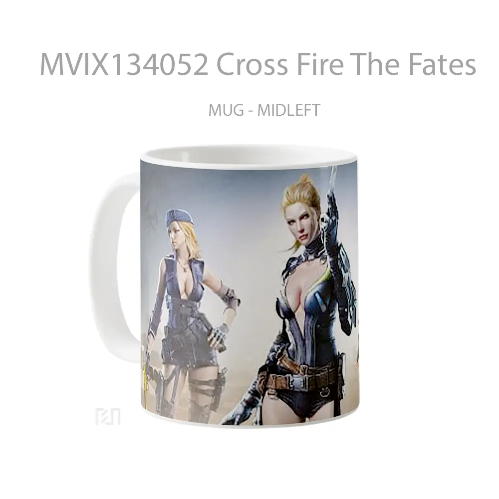 Mug Cross Fire The Fates Gelas Keramik Unik - All-side / Desain