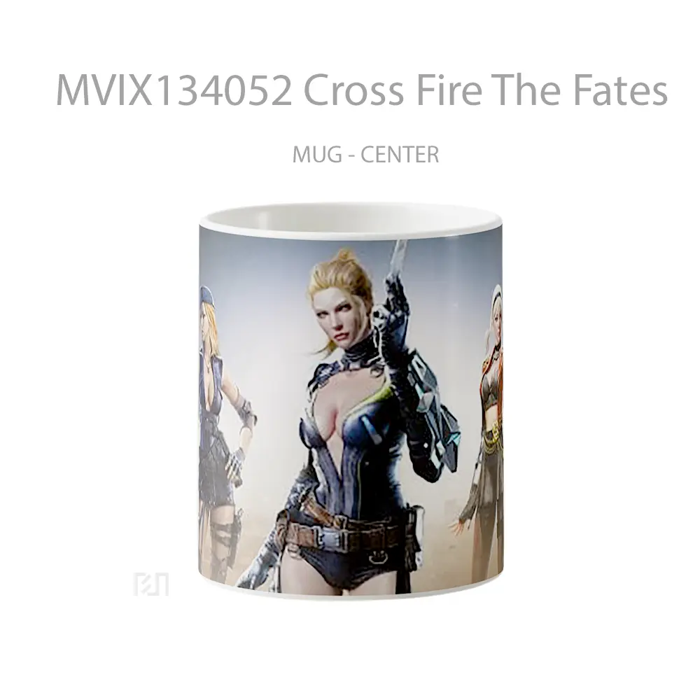 Mug Cross Fire The Fates Gelas Keramik Unik