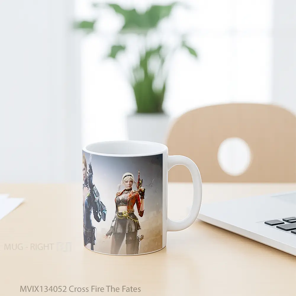 Mug Cross Fire The Fates Gelas Keramik Unik - All-side / Desain