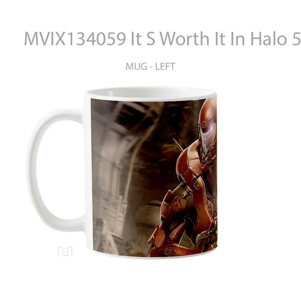 Mug It S Worth It In Halo 5 Guardians Cangkir Gamer - All-side / Desain