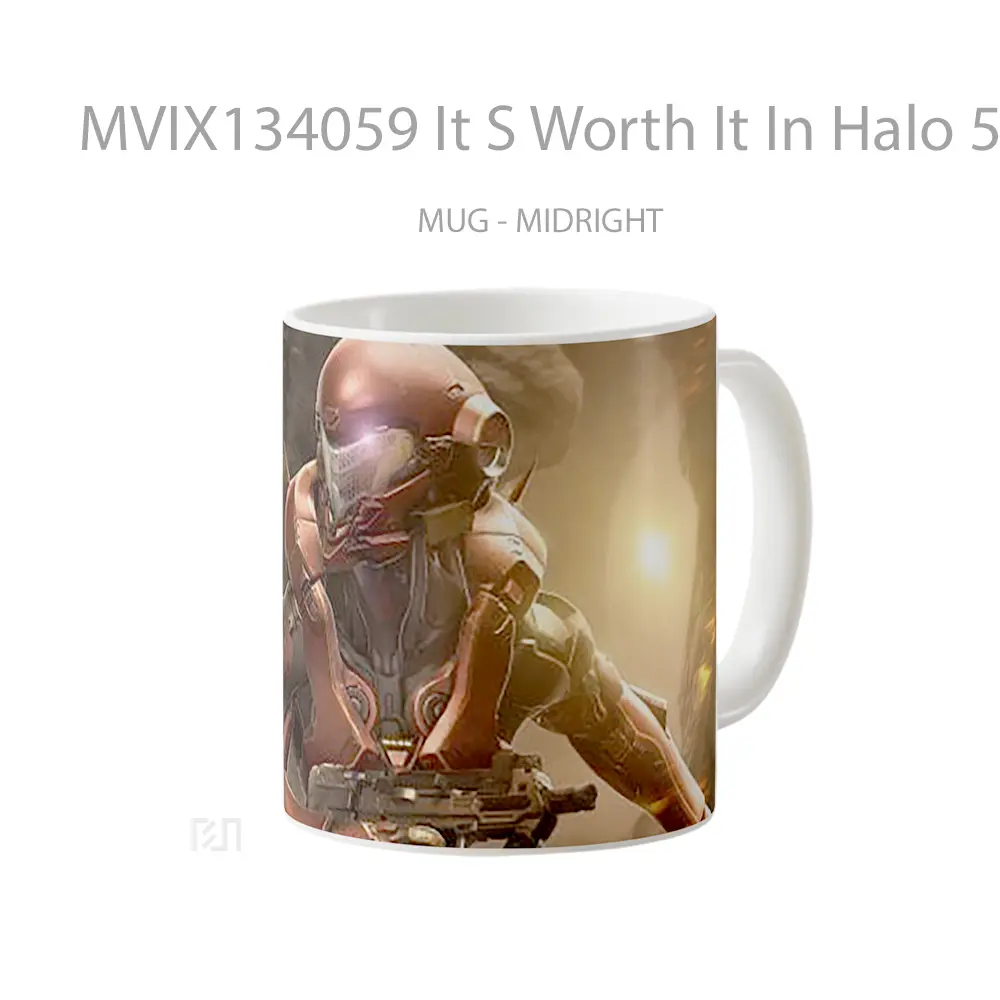 Mug It S Worth It In Halo 5 Guardians Cangkir Gamer - All-side / Desain