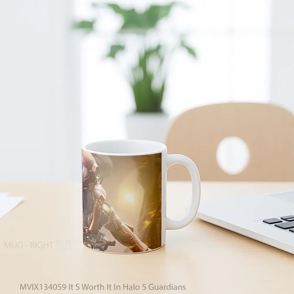 Mug It S Worth It In Halo 5 Guardians Cangkir Gamer - All-side / Desain