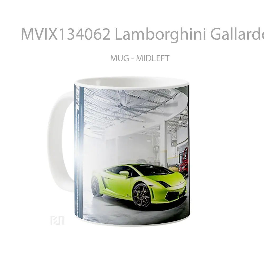 Mug Lamborghini Gallardo Tikore Cangkir Mobil - All-side / Desain