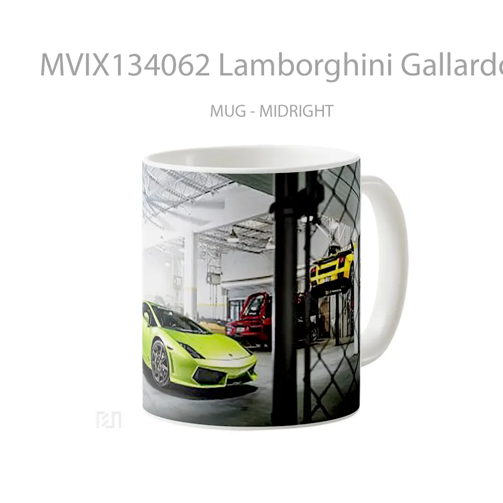 Mug Lamborghini Gallardo Tikore Cangkir Mobil - All-side / Desain